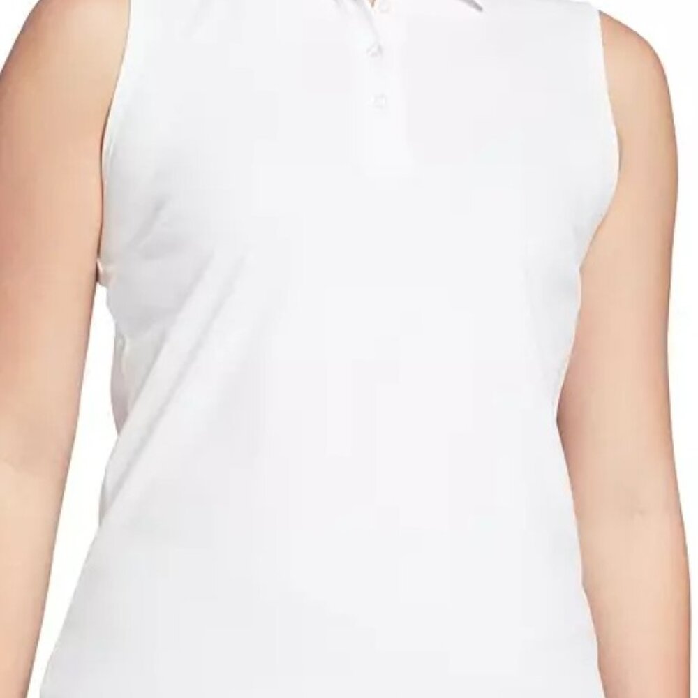 Walter Hagen Women's Core Pique Sleeveless Golf Polo - Size XXL - White